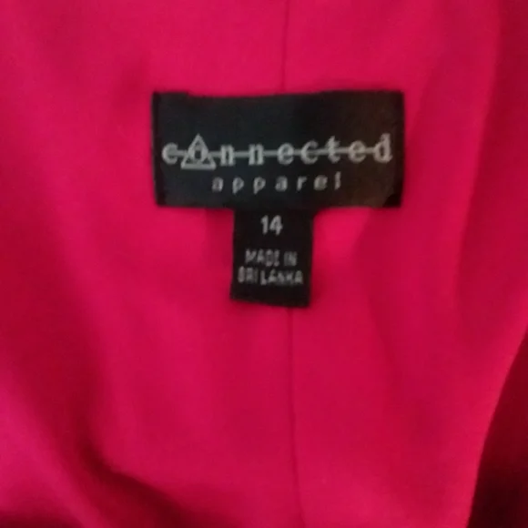 CONNECTED APPAREL red sheath lace dress. Size 14. - Picture 4 of 5